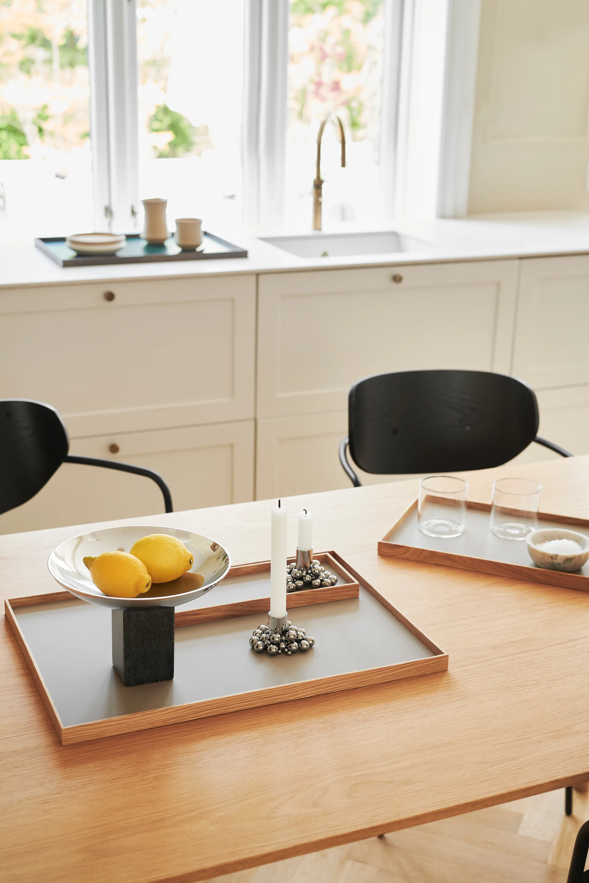 Bandeja Frame small 11x32,4 cm, Roble-beige Gejst