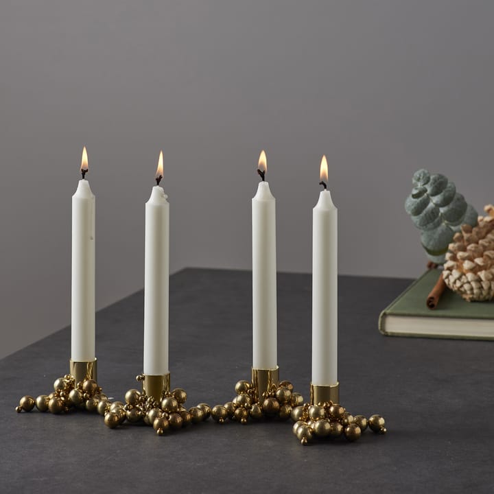 Candelabro Molekyl 4, latón Gejst