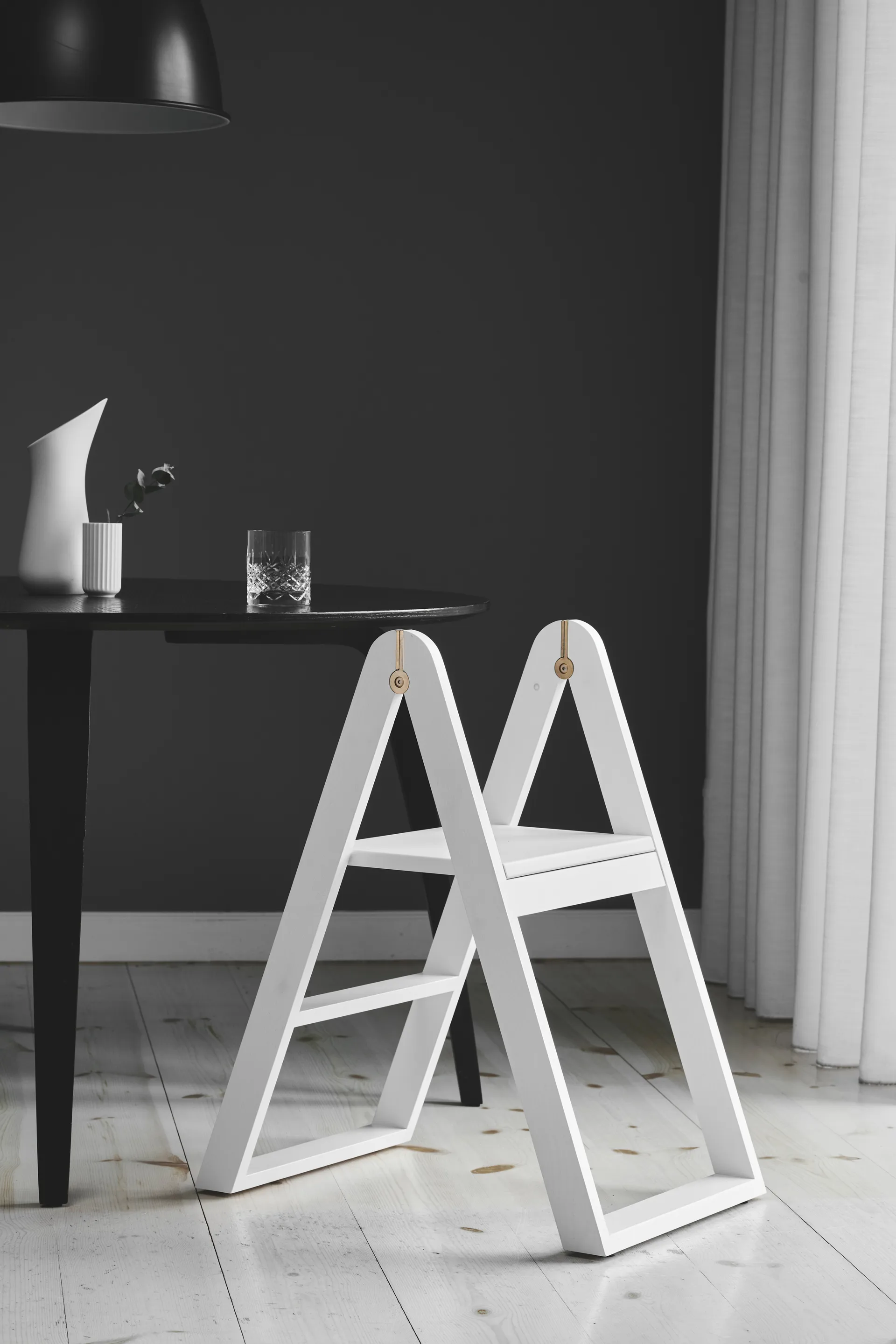 Escalera de tijera Reech, Blanco Gejst