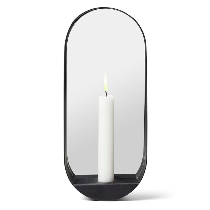 Espejo / Candelabro ovalado Glim 12x28 cm - negro - Gejst