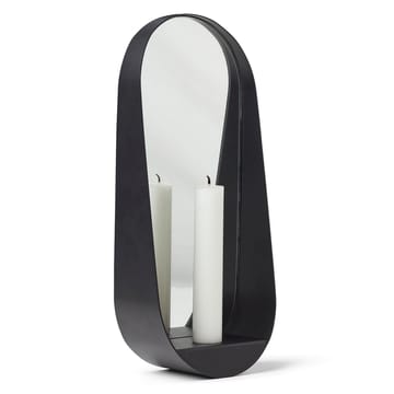 Espejo / Candelabro ovalado Glim 12x28 cm - negro - Gejst