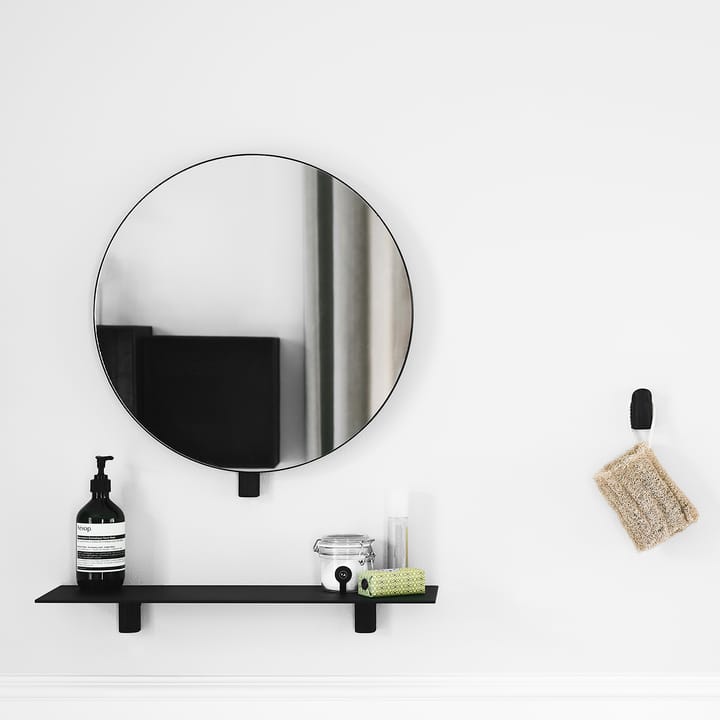 Espejo Kollage Ø50 cm, negro Gejst