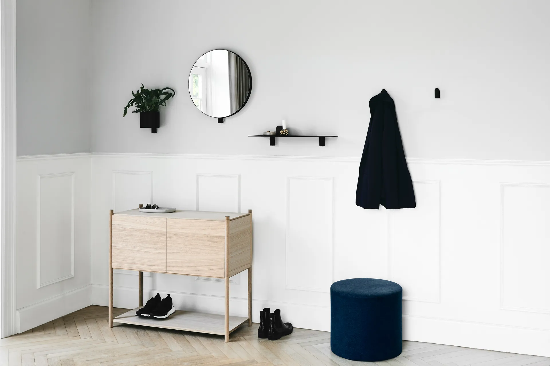 Estantería Kollage 60 cm, negro Gejst