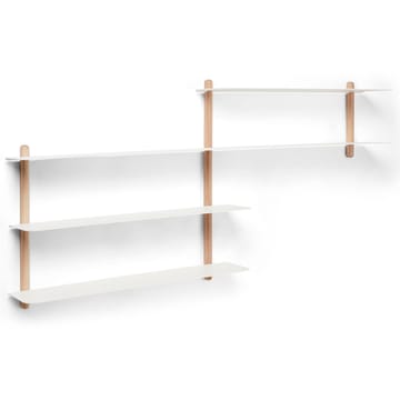 Estantería Nivo B - roble claro-blanco - Gejst