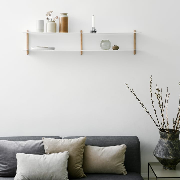 Estantería Nivo C, roble claro-blanco Gejst