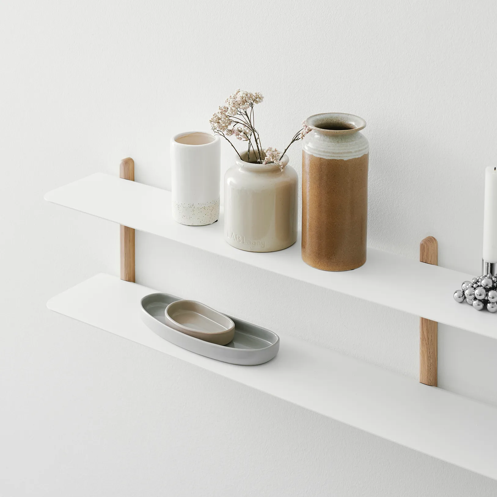 Estantería Nivo C, roble claro-blanco Gejst