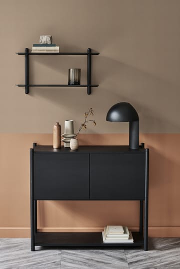 Estantería Nivo F large - Fresno teñido negro-negro - Gejst