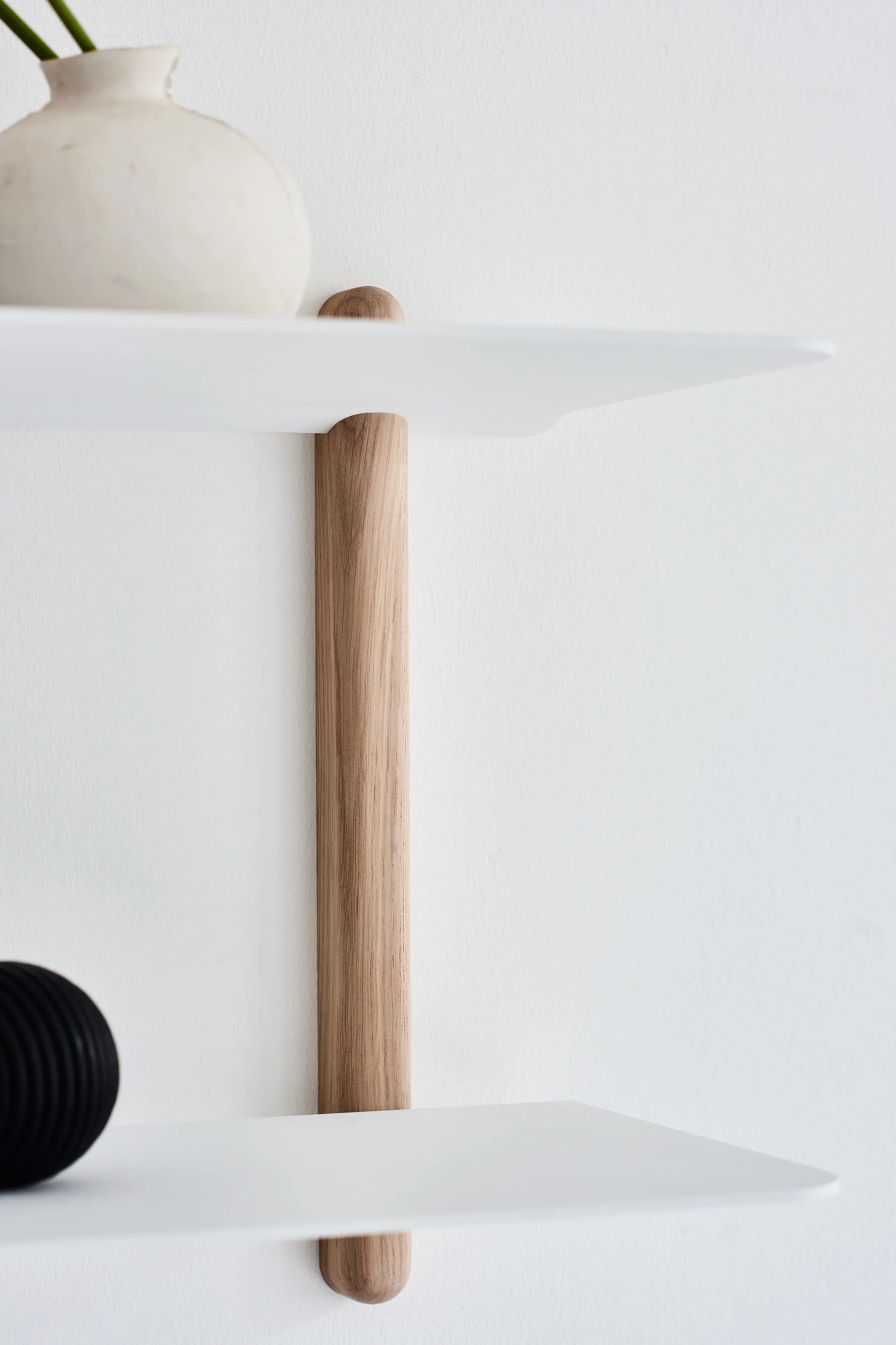 Estantería Nivo F large, Roble claro-blanco Gejst