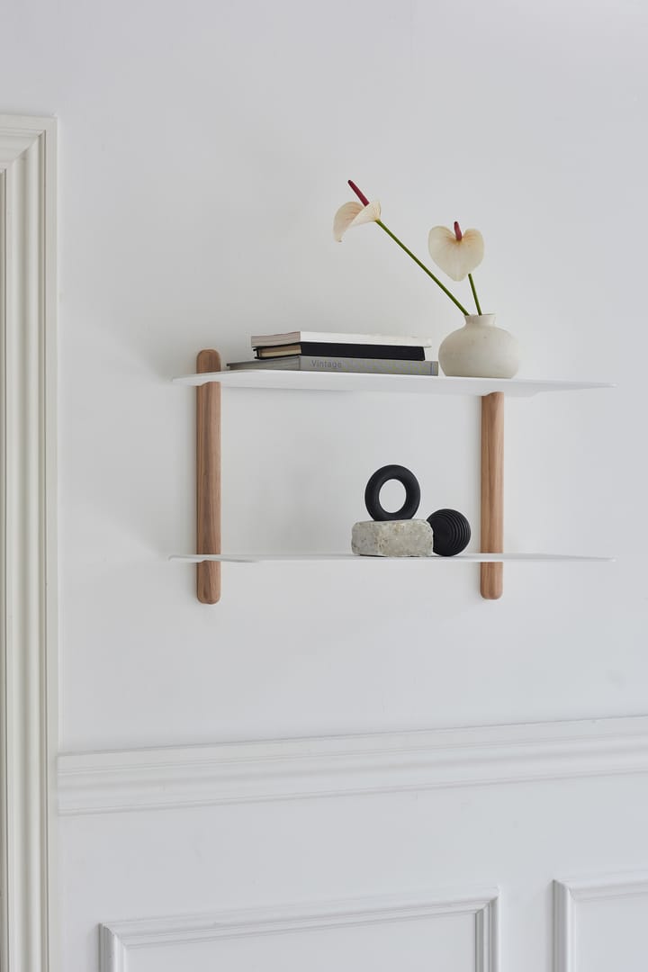 Estantería Nivo F large, Roble claro-blanco Gejst