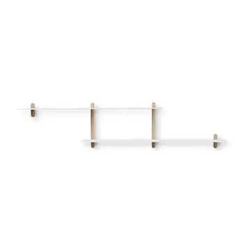 Estantería Nivo H large - Roble claro-blanco - Gejst