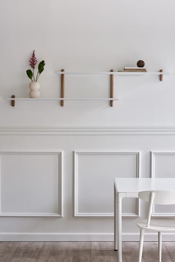 Estantería Nivo H large - Roble claro-blanco - Gejst