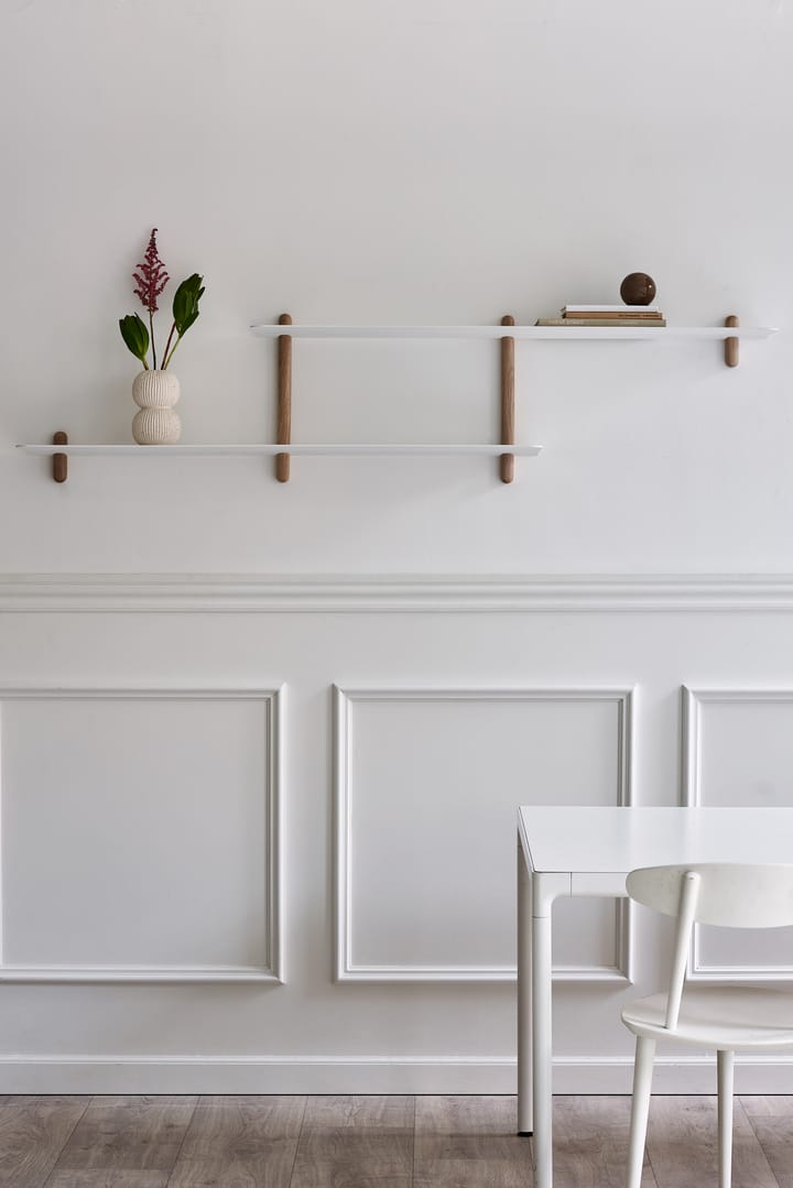 Estantería Nivo H large, Roble claro-blanco Gejst