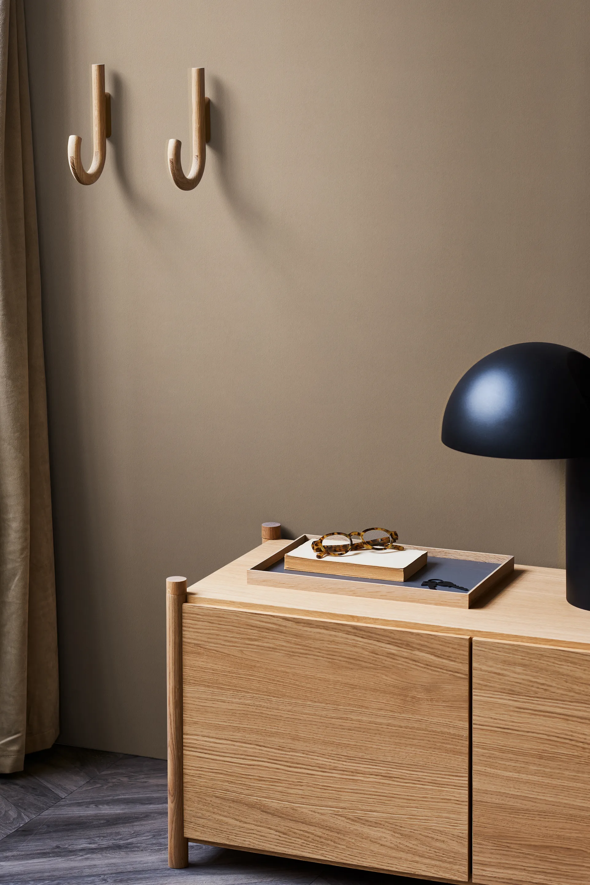 Gancho Hook 19 cm, Roble-latón Gejst