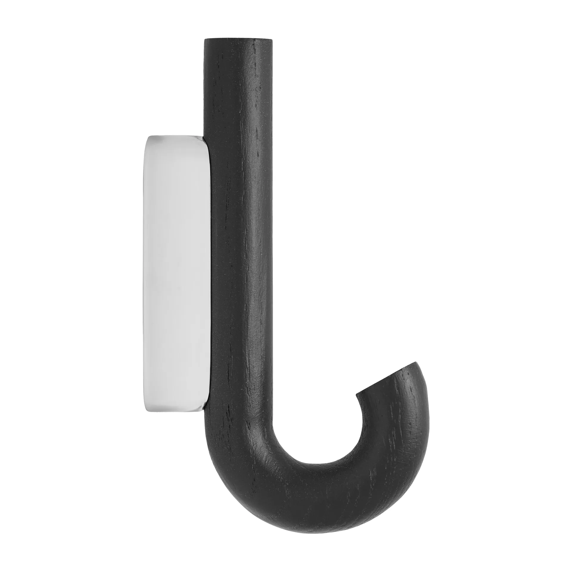 Gancho Hook mini 13,3 cm, negro roble-cromo Gejst