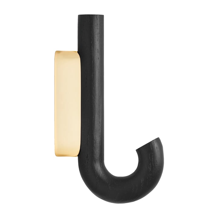 Gancho Hook mini 13,3 cm - negro roble-latón - Gejst