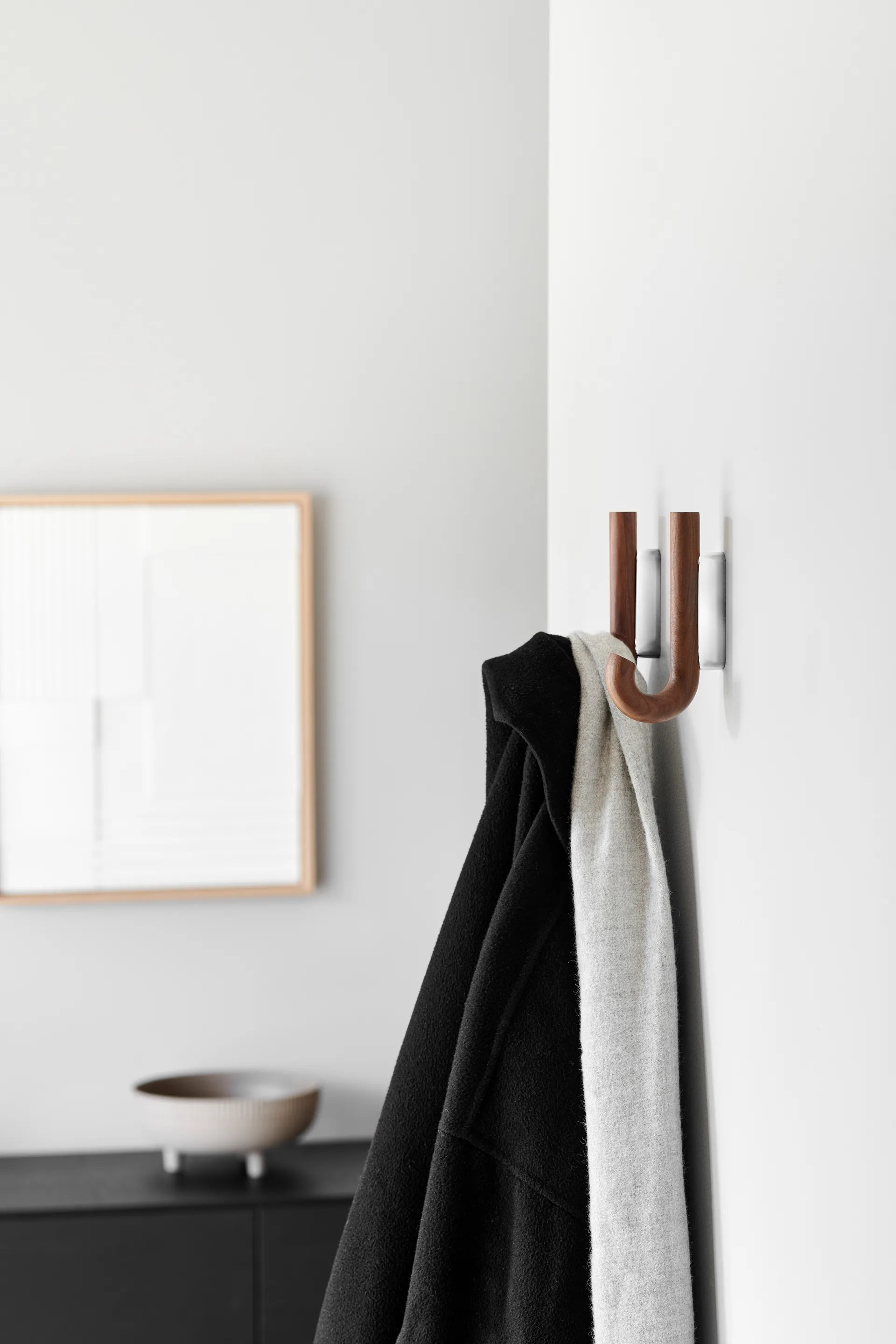 Gancho Hook mini 13,3 cm, Nogal-cromo Gejst