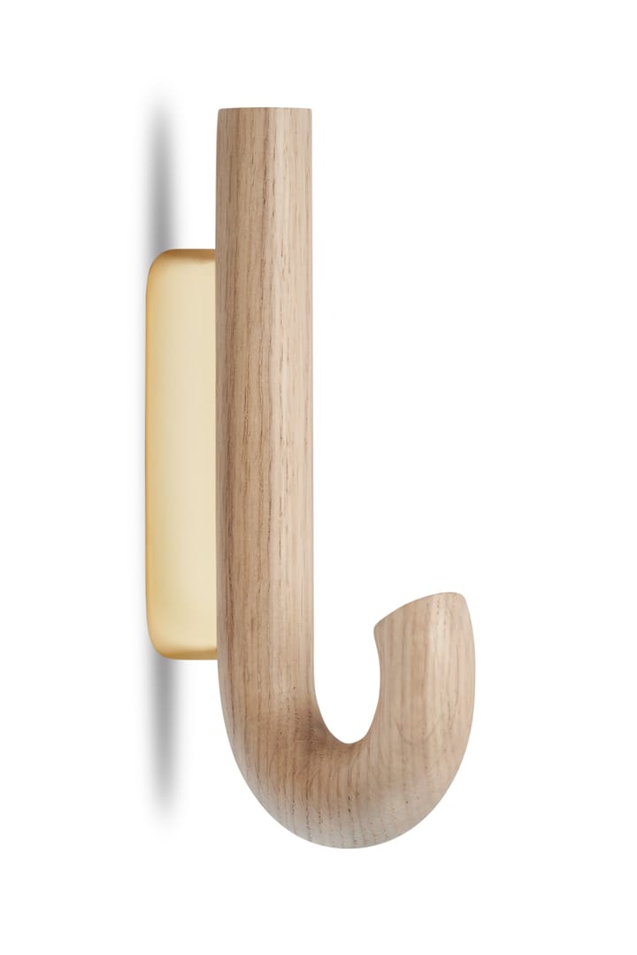 Gancho Hook mini 13,3 cm, Roble-latón Gejst