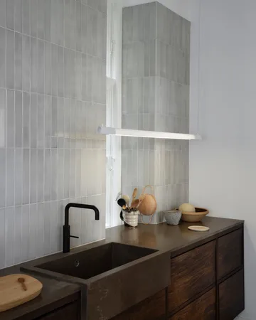 Lámpara colgante Radent long 135 cm - Blanco - Gejst