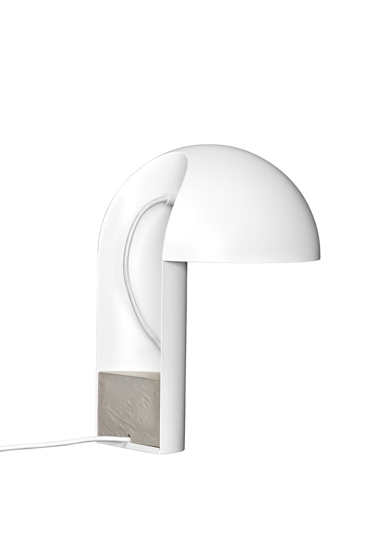 Lámpara de mesa Leery 40 cm, Blanco Gejst