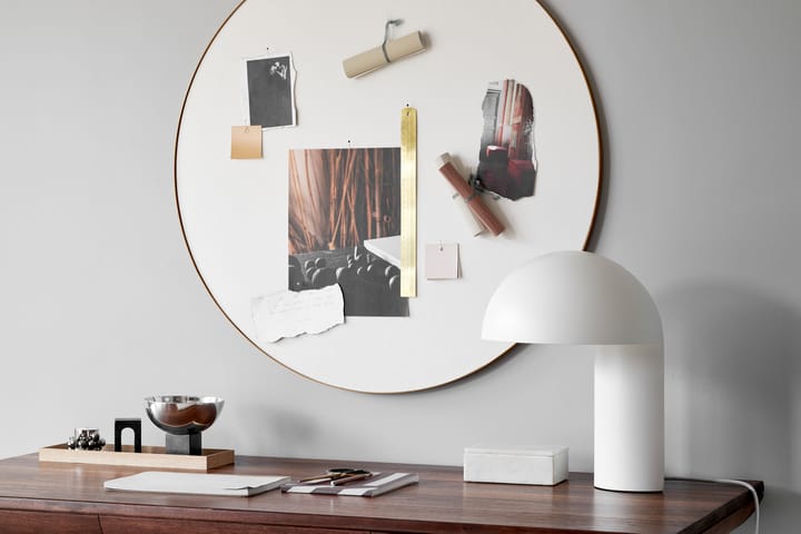 Lámpara de mesa Leery 40 cm, Blanco Gejst
