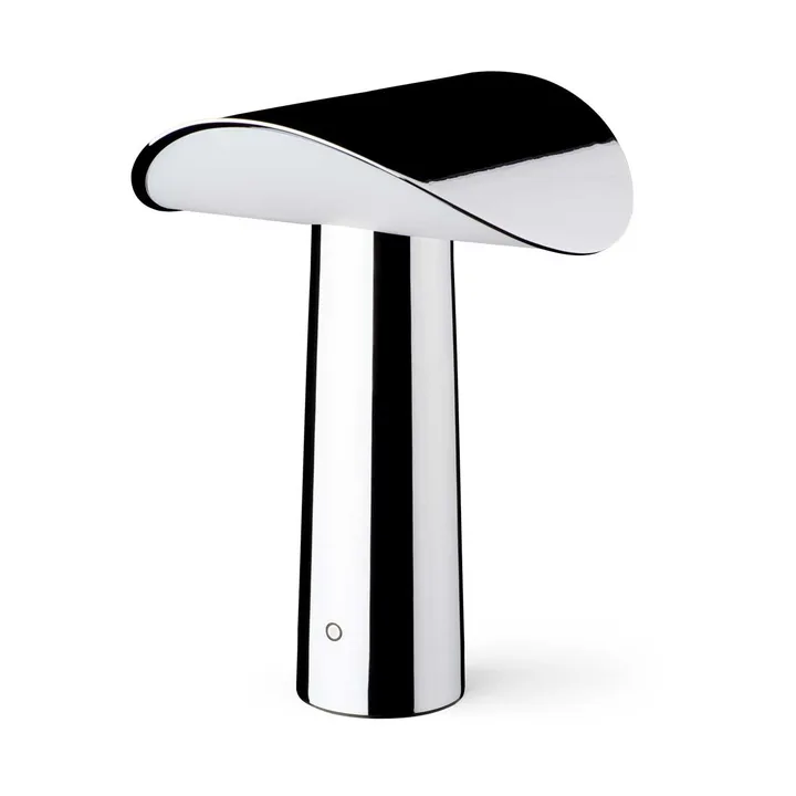 Lámpara de mesa Lium portátil 22,5 cm - Cromo - Gejst