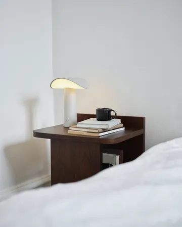 Lámpara de mesa Lium portátil 22,5 cm - Gris cálido - Gejst