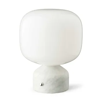 Lámpara de mesa Meemo portátil 23 cm - Mármol blanco - Gejst
