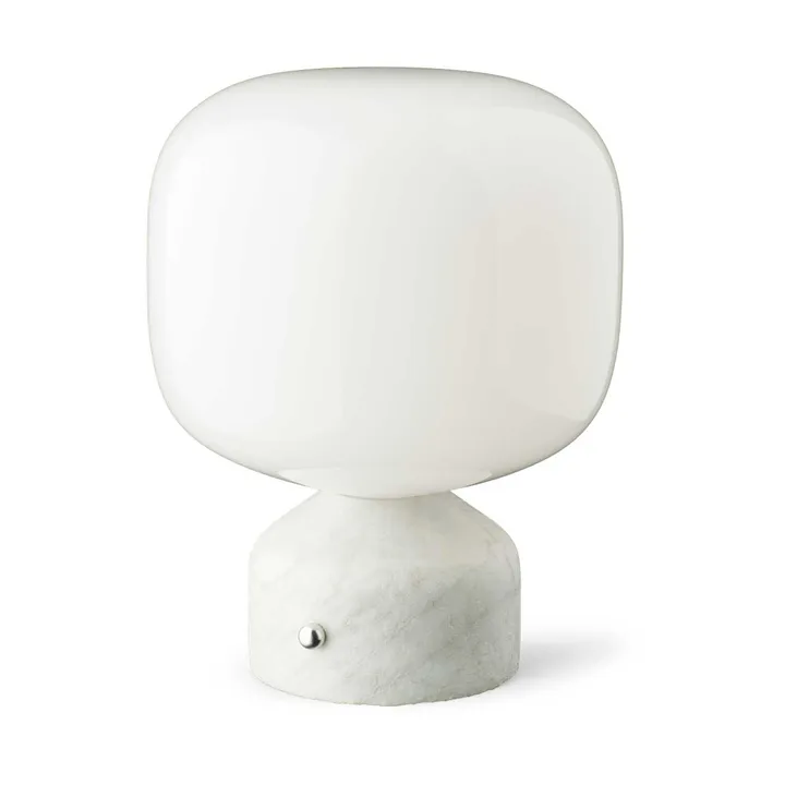 Lámpara de mesa Meemo portátil 23 cm - Mármol blanco - Gejst
