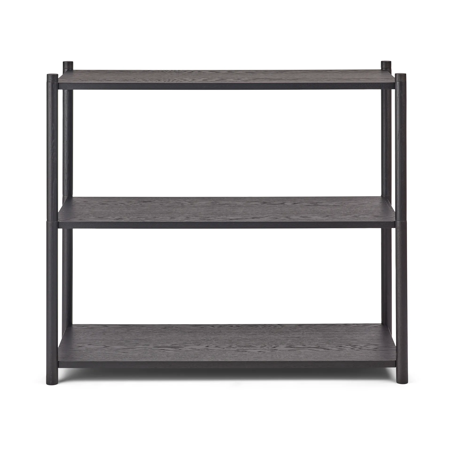 Librería Sceene bookcase A, Roble teñido negro Gejst