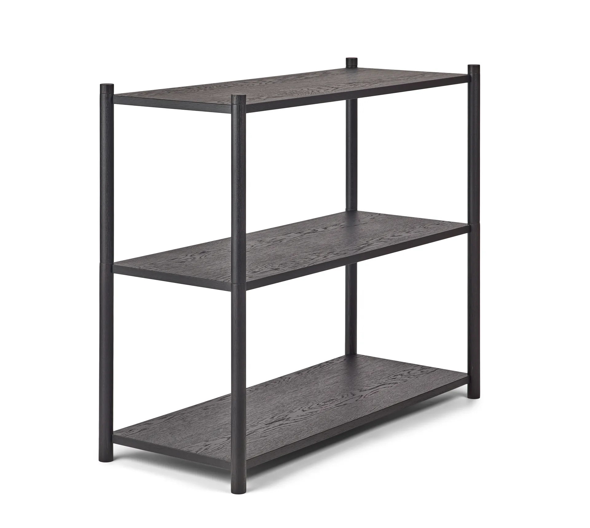 Librería Sceene bookcase A, Roble teñido negro Gejst