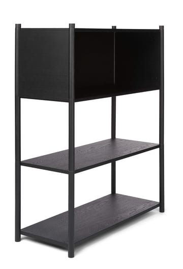 Librería Sceene bookcase B - Roble teñido negro - Gejst