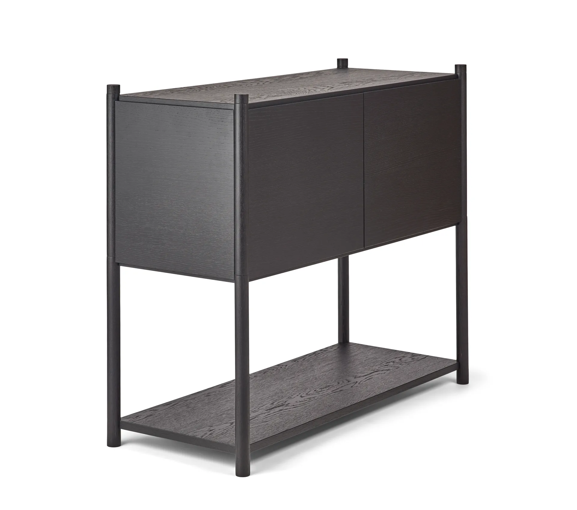 Librería Sceene bookcase C, Roble teñido negro Gejst