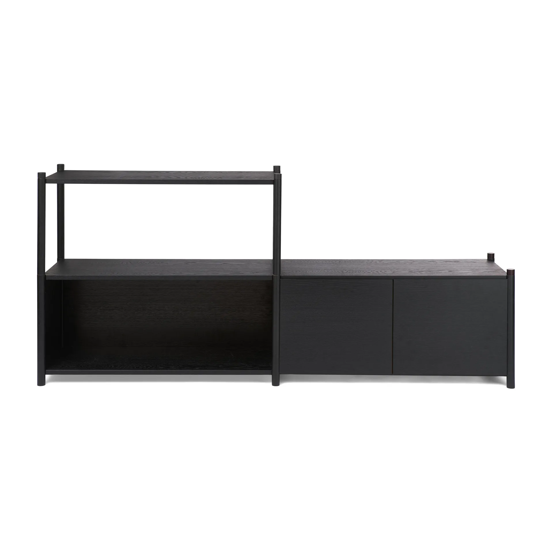 Librería Sceene bookcase D, Roble teñido negro Gejst