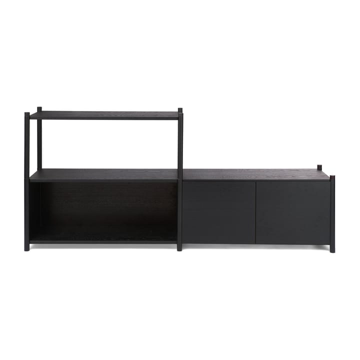 Librería Sceene bookcase D - Roble teñido negro - Gejst