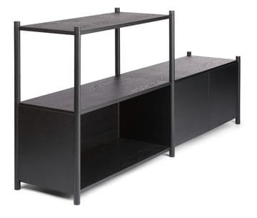 Librería Sceene bookcase D - Roble teñido negro - Gejst