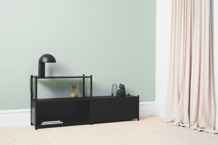 Librería Sceene bookcase D, Roble teñido negro Gejst