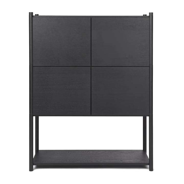 Librería Sceene bookcase E - Roble teñido negro - Gejst