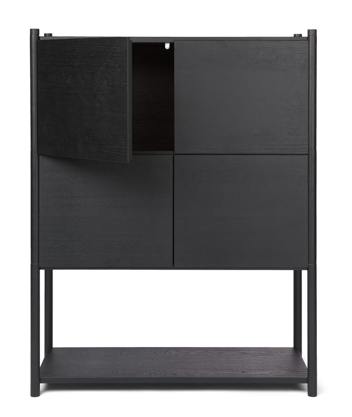 Librería Sceene bookcase E - Roble teñido negro - Gejst