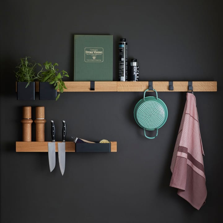Listón magnético Flex Rail 60 cm, roble-negro Gejst