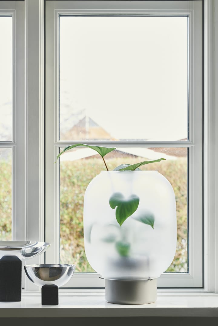 Maceta con cristal pavonado Nebl Ø26 cm, Gris Gejst