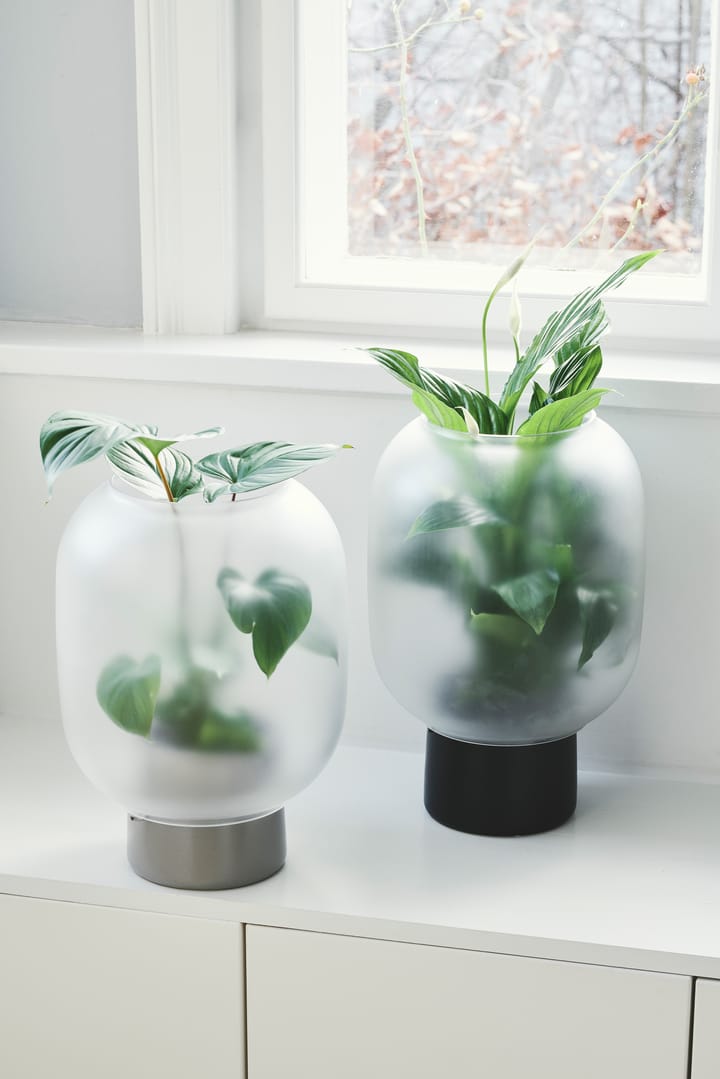 Maceta con cristal pavonado Nebl Ø26 cm, Gris Gejst