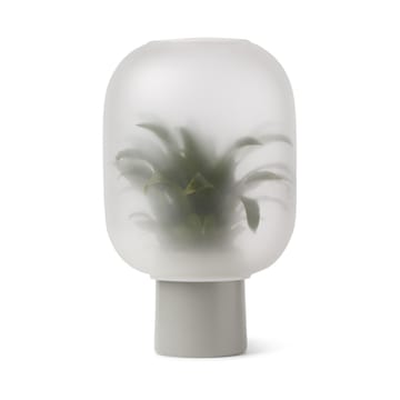Maceta con vidrio pavonado Nebl grande Ø25 cm - gris - Gejst