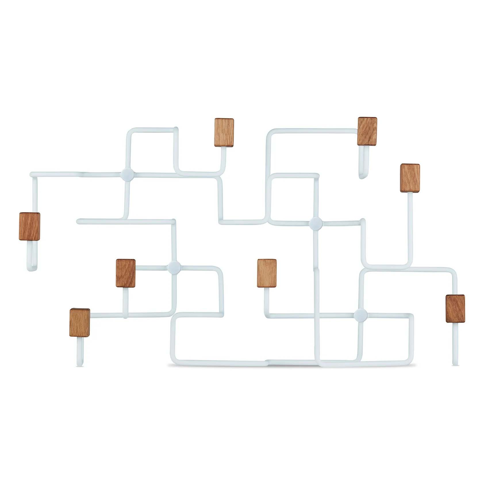 Perchero Underground, blanco-roble Gejst