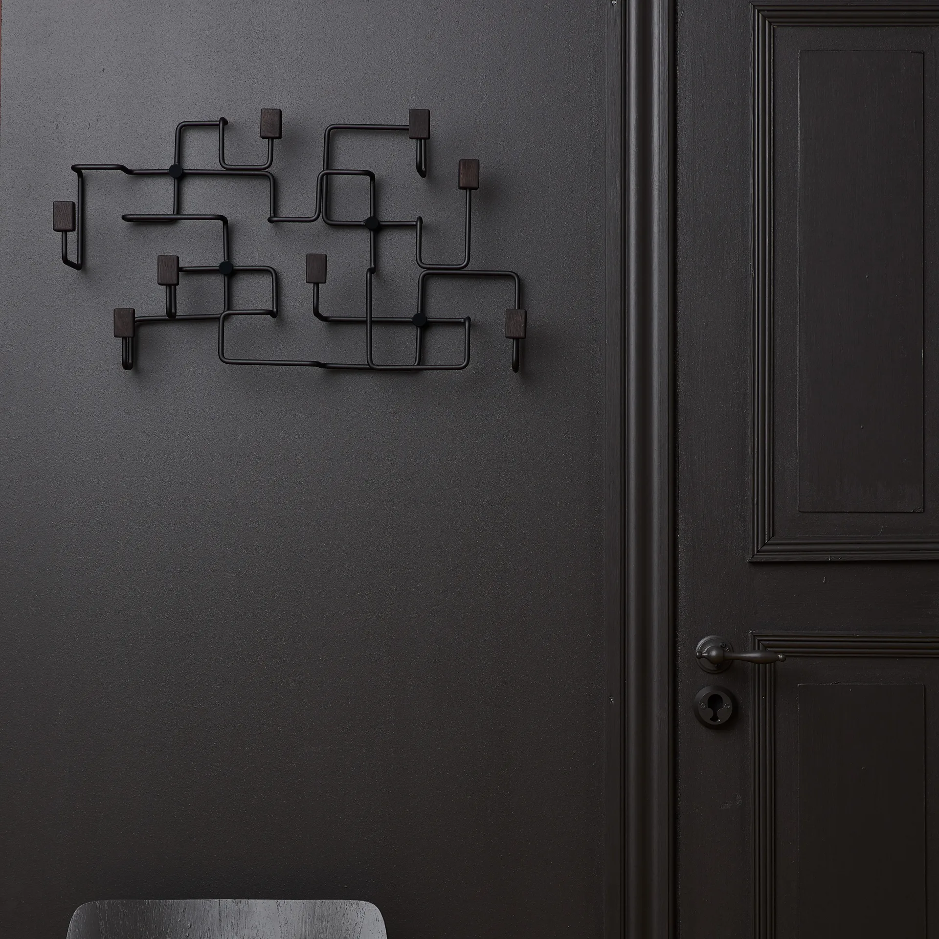 Perchero Underground, Negro-roble teñido de negro Gejst