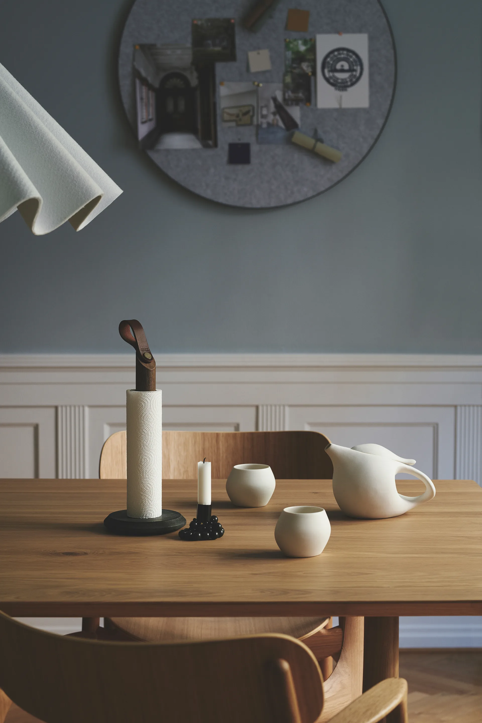 Portarrollos de papel cocina Grab, Roble ahumado Gejst