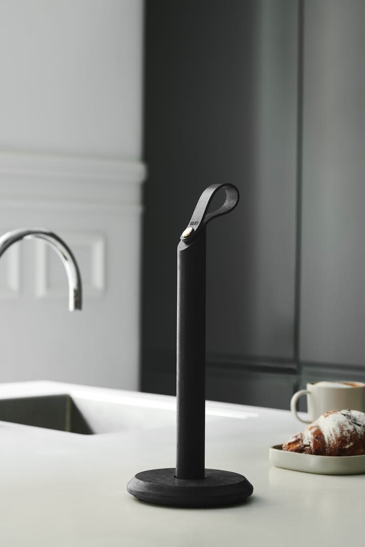 Portarrollos de papel cocina Grab, Roble teñido negro Gejst