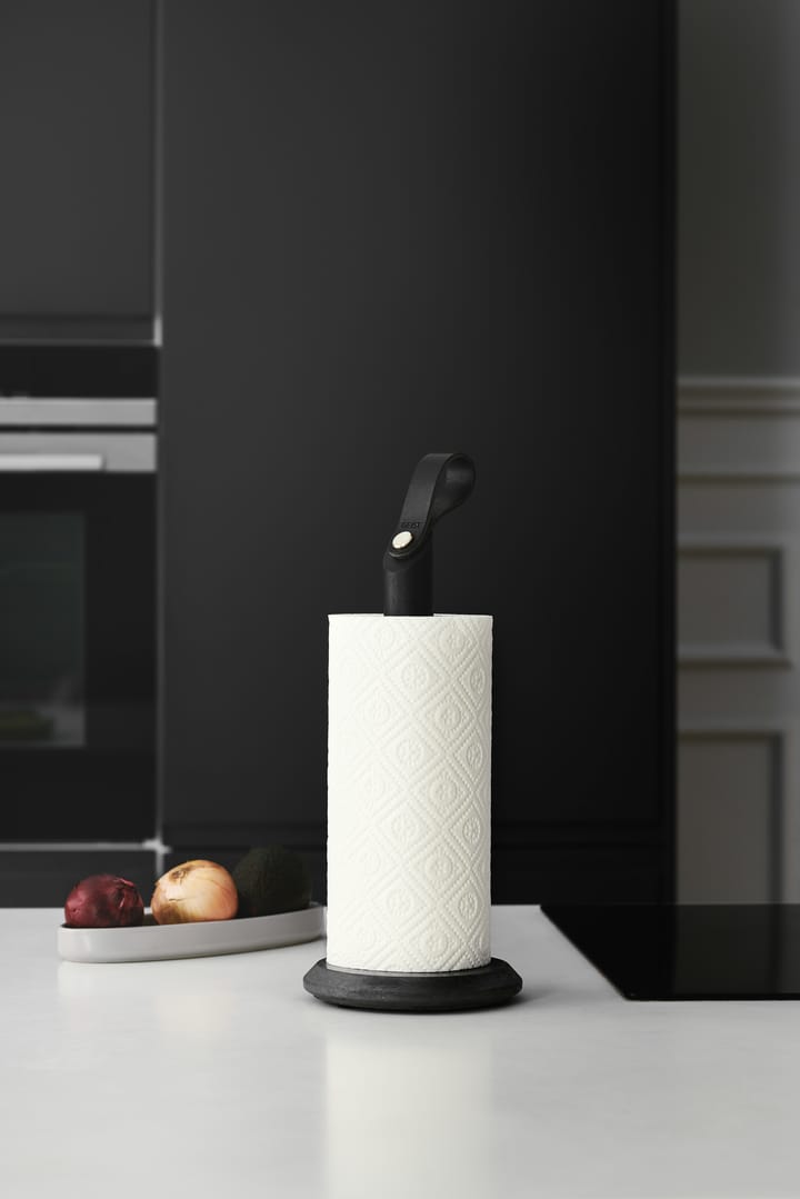 Portarrollos de papel cocina Grab, Roble teñido negro Gejst
