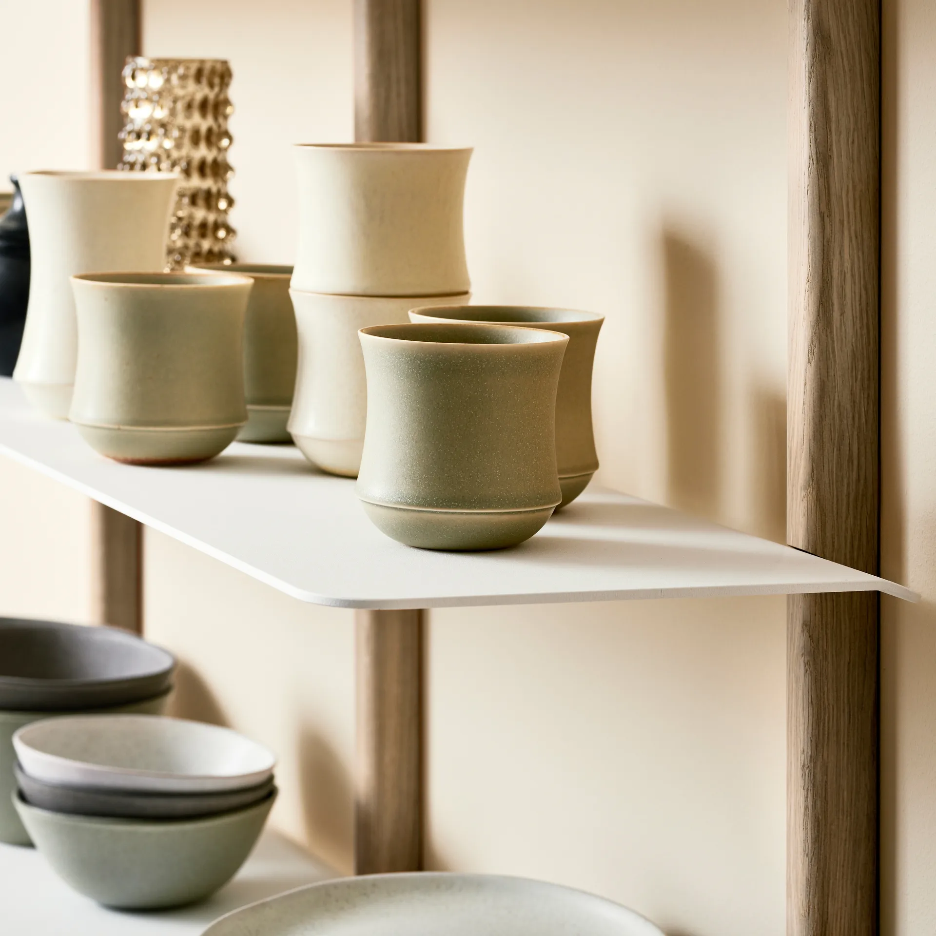 Repisa Nivo D large, Roble claro-blanco Gejst