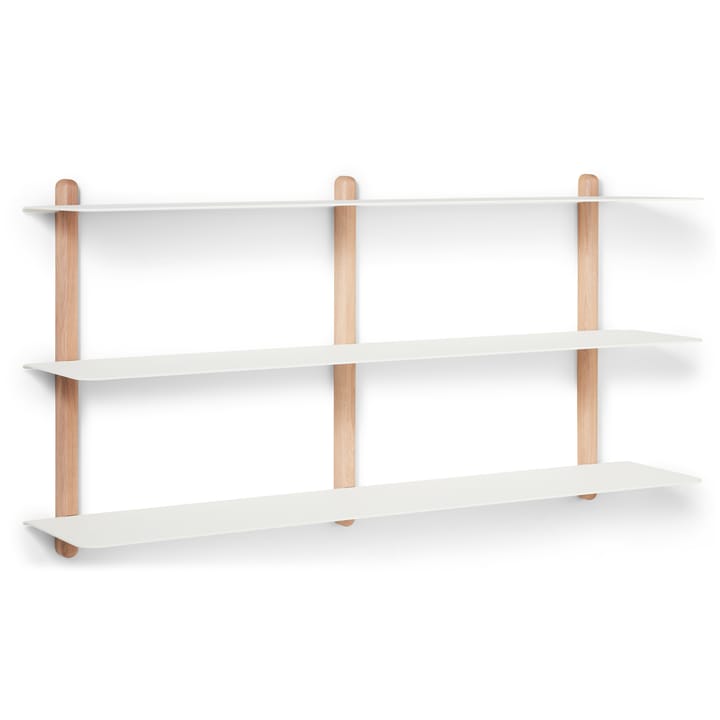 Repisa Nivo D large, Roble claro-blanco Gejst