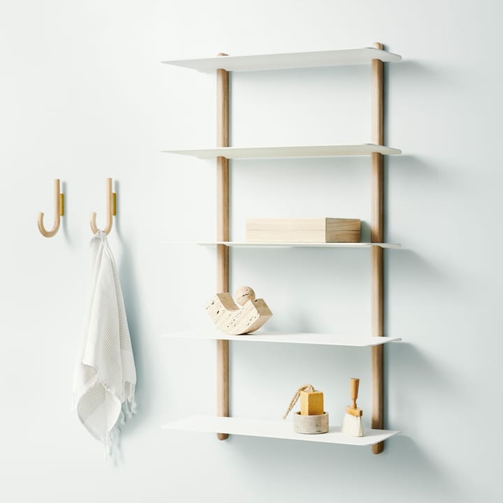 Repisa Nivo E large, Roble claro-blanco Gejst